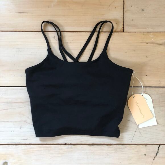 Blogilates NWT Women's Strappy Tank Black XS - Picture 2 of 9